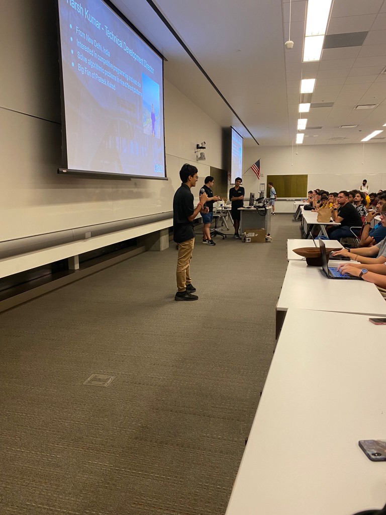 Harsh speaking during a SoDA workshop at ASU